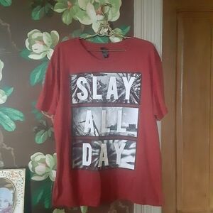 URBAN HERITAGE Slay All Day Short Sleeve Shirt XL